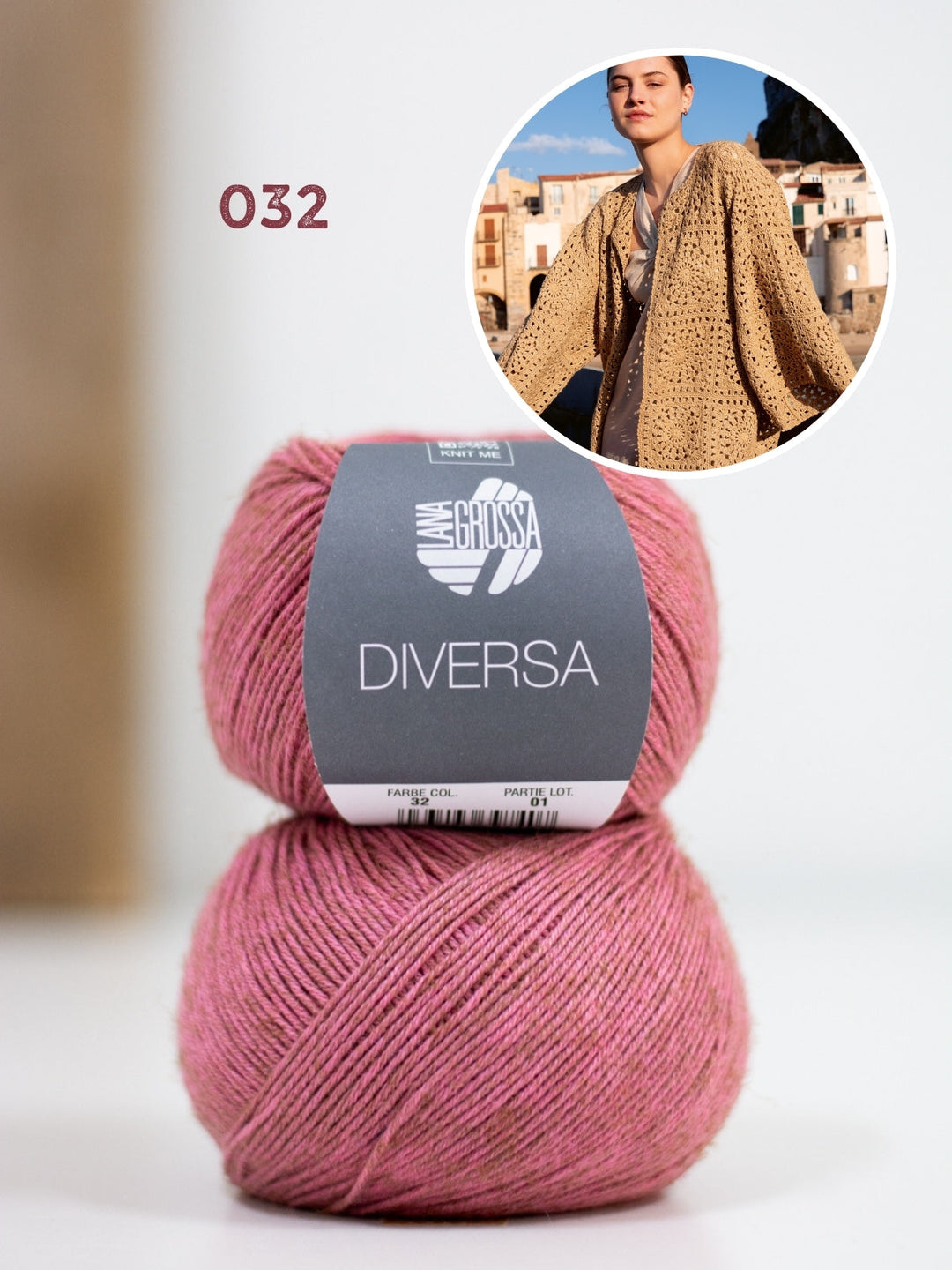 Häkelpaket Diversa Granny Cardigan