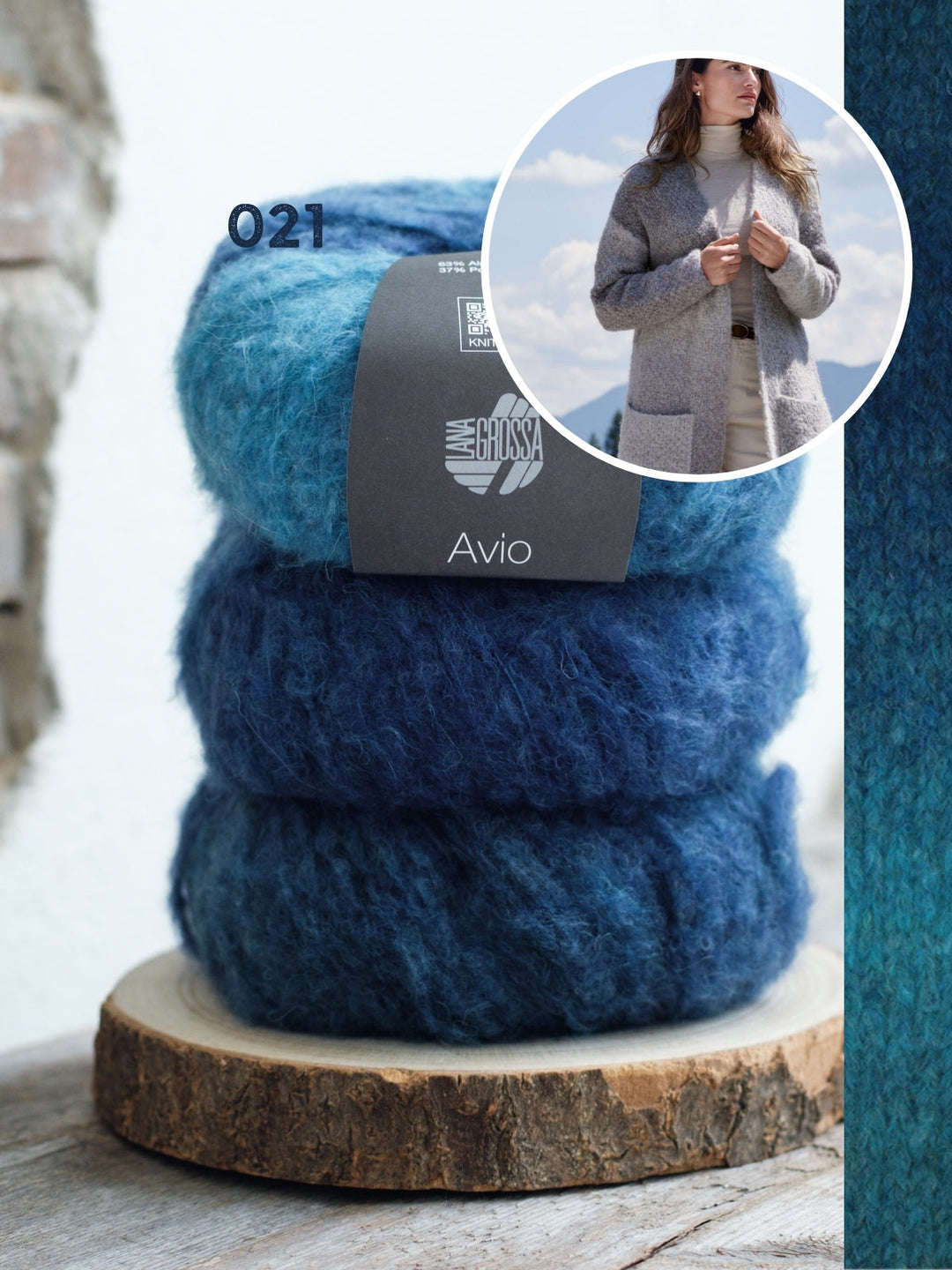 Strickpaket Avio Mantel