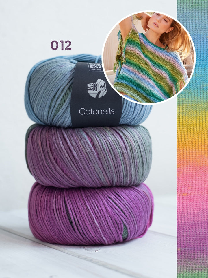 Strickpaket Cotonella Slipover mit Fransen