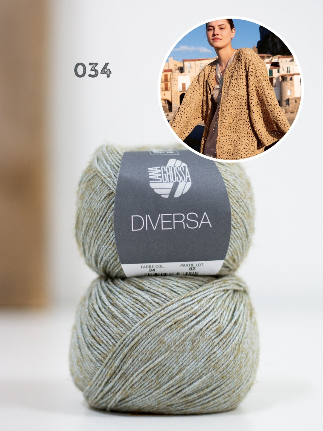Häkelpaket Diversa Granny Cardigan