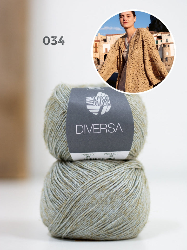 Häkelpaket Diversa Granny Cardigan