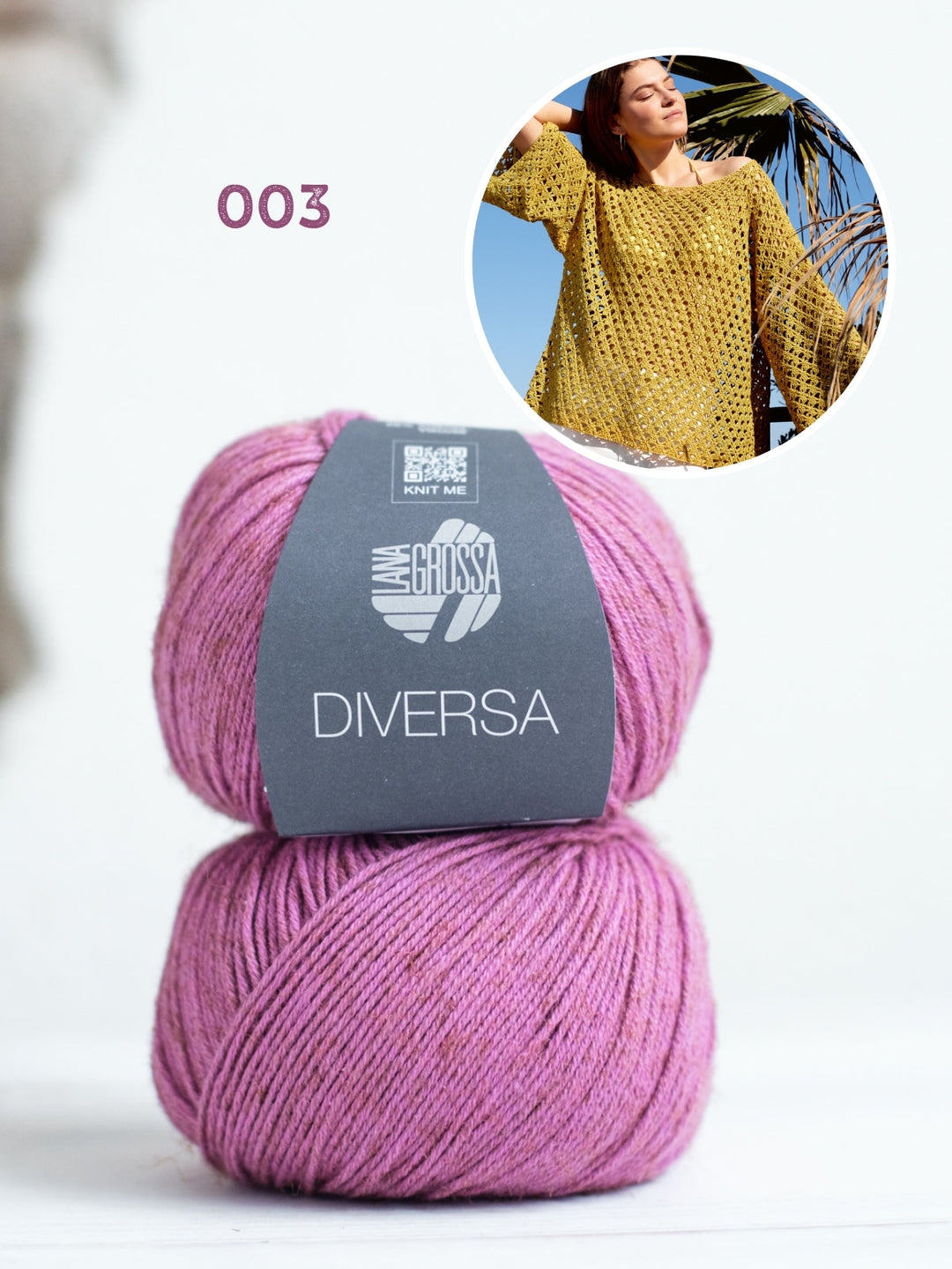 Häkelpaket Diversa Pullover im Stäbchen-Lochmuster