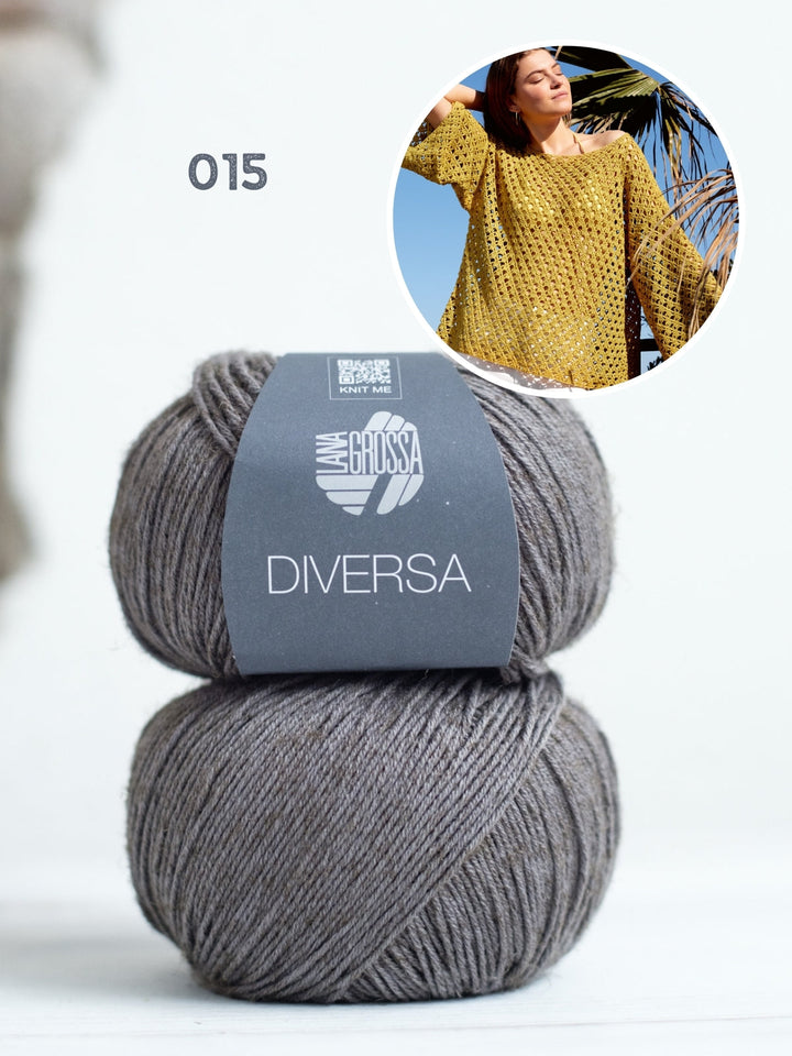 Häkelpaket Diversa Pullover im Stäbchen-Lochmuster