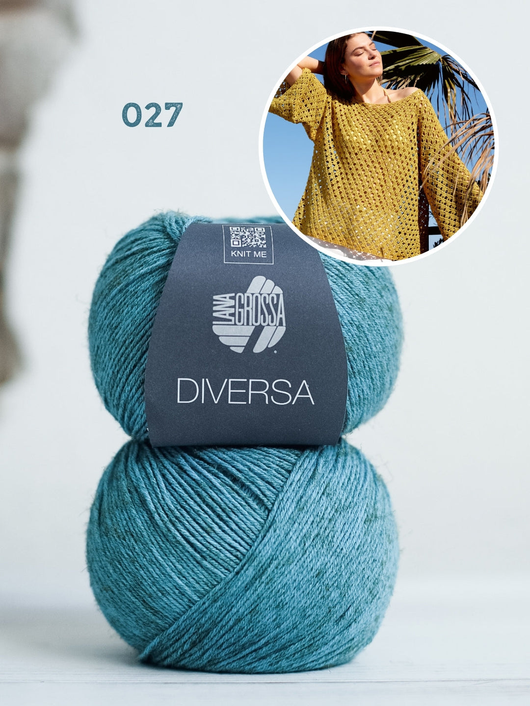 Häkelpaket Diversa Pullover im Stäbchen-Lochmuster