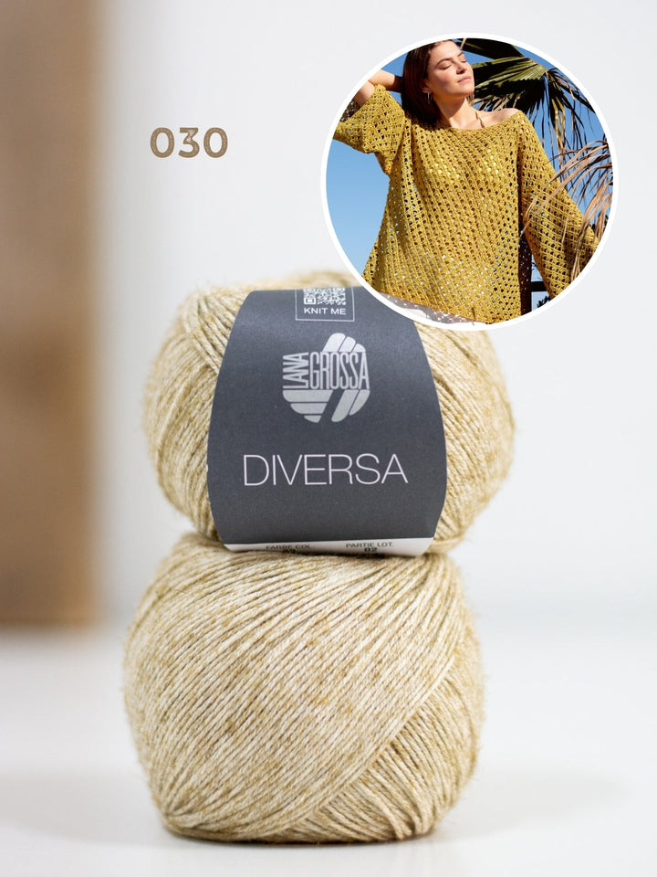 Häkelpaket Diversa Pullover im Stäbchen-Lochmuster