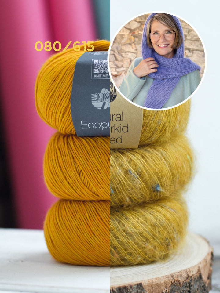 Strickpaket Cappuccio Kapuzenschal