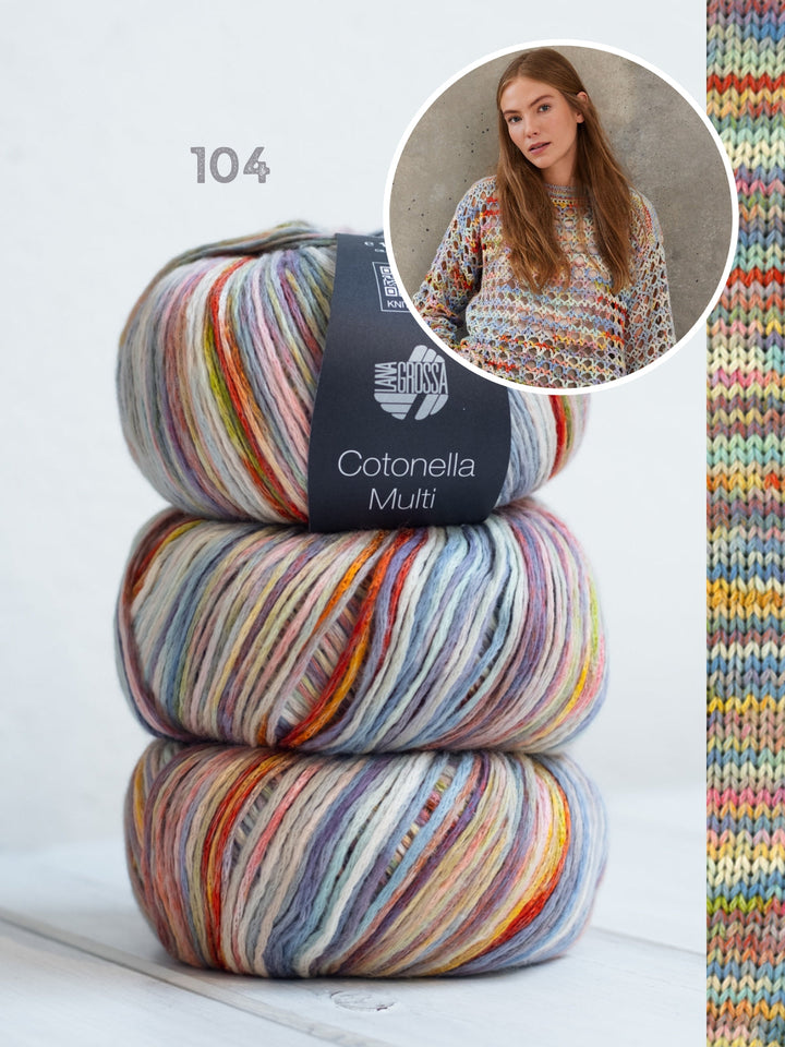 Häkelpaket Cotonella Multi Pullover