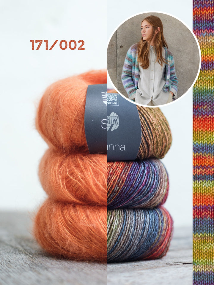 Strickpaket Gianna Silkhair Longjacke