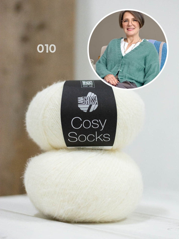 Strickpaket Cosy Socks Jacke mit Taschen