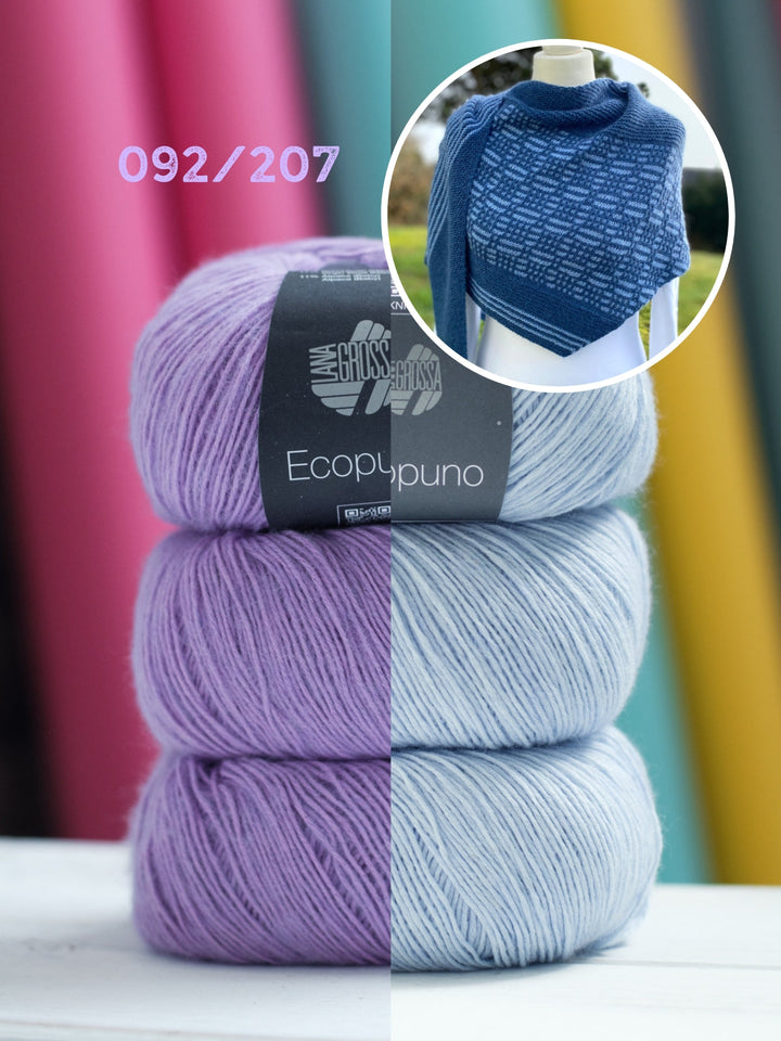 Strickpaket Lizas Tuch Square Garden