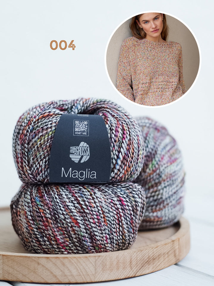 Strickpaket Maglia Pullover mit verschiedenen Strukturen