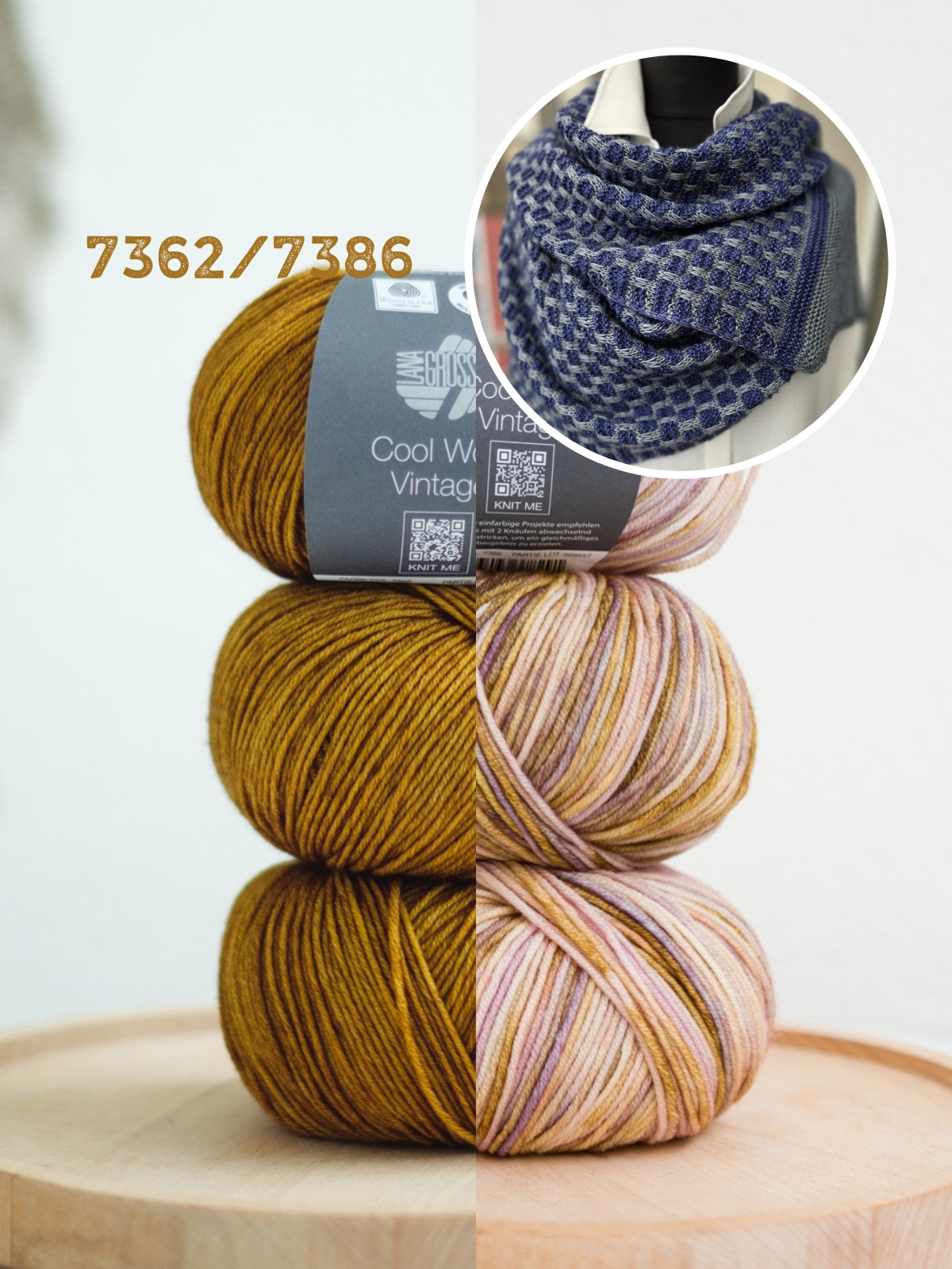 Strickpaket Lizas Tuch September Vibes - Cool Wool Vintage