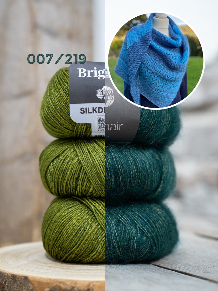 Strickpaket Lizas Tuch Tintenzauber