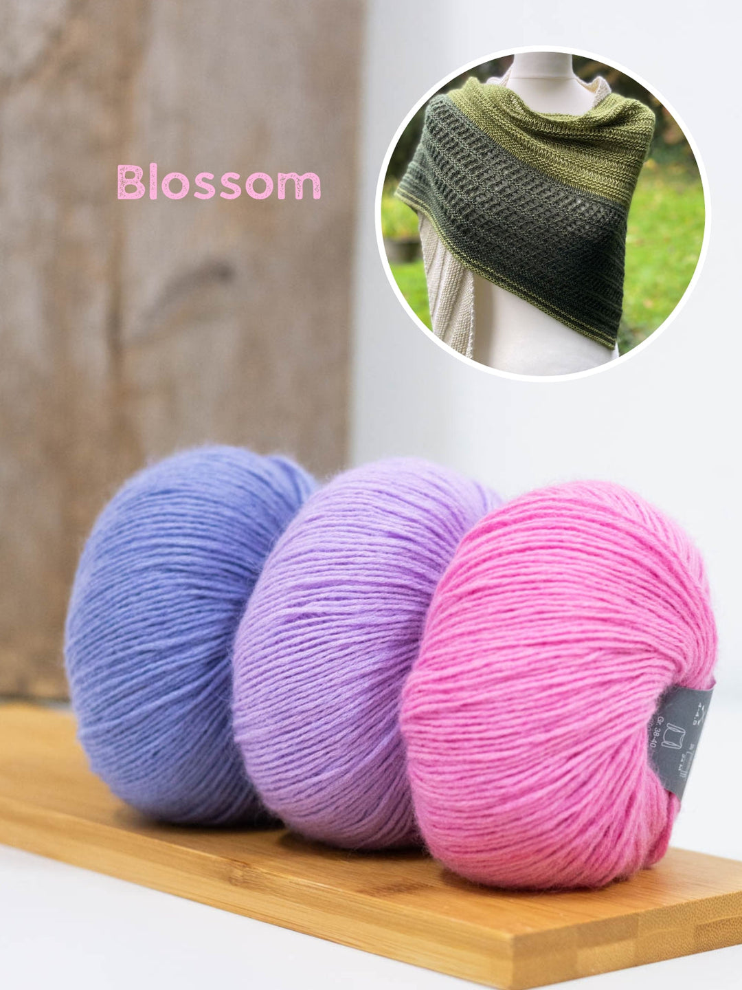 Strickpaket Lizas Tuch Kieselsteine