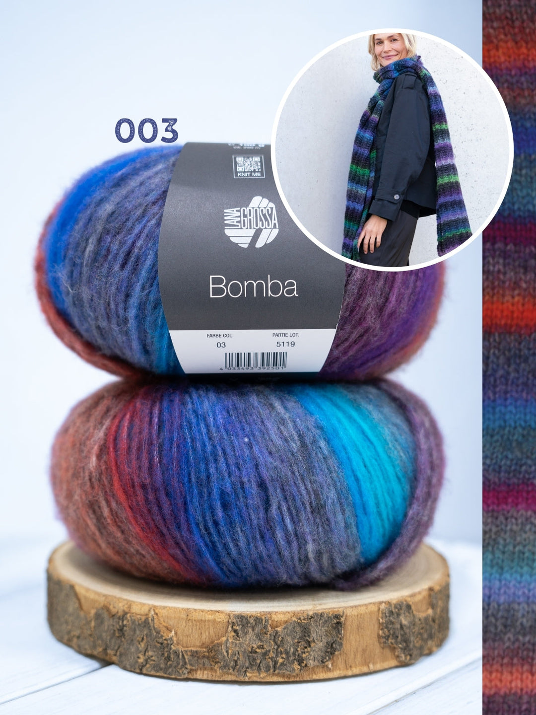 Strickpaket Bomba Schal Falsches Patent
