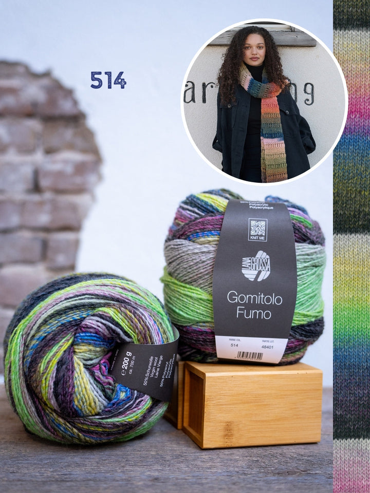 Häkelpaket Gomitolo Fumo Schal