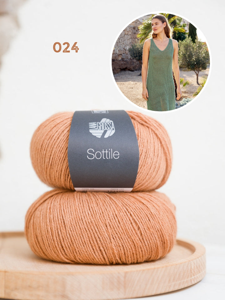 Strickpaket Sottile Semi-transparente Kleid