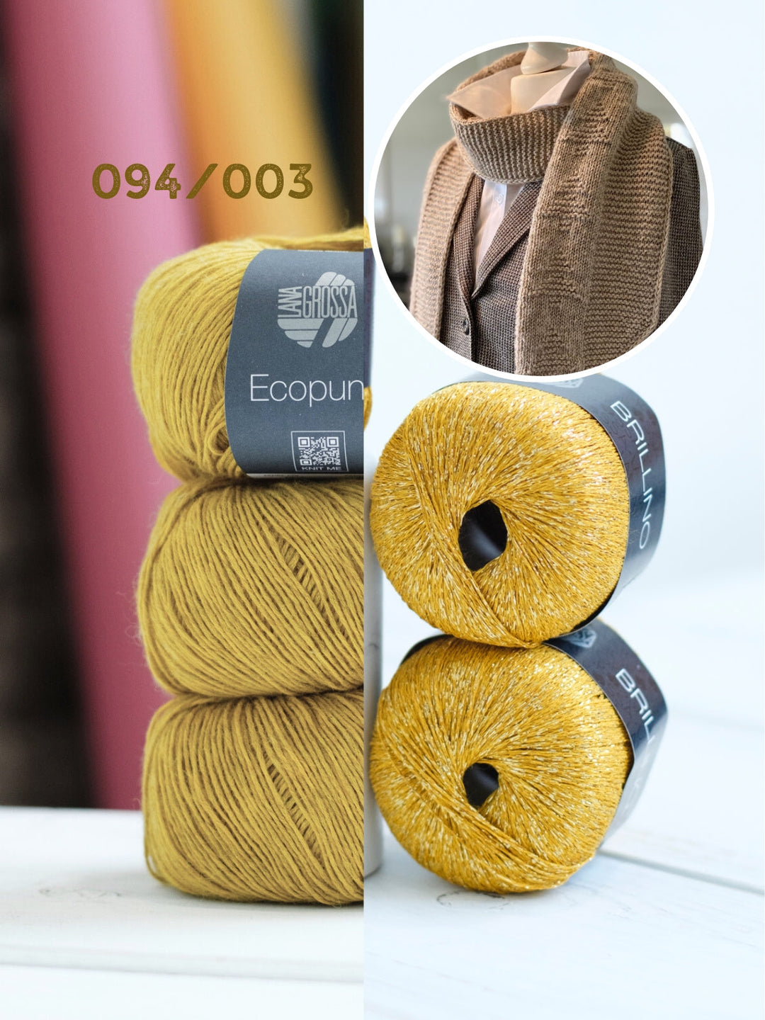 Strickpaket Lizas Schal Tiny Trees