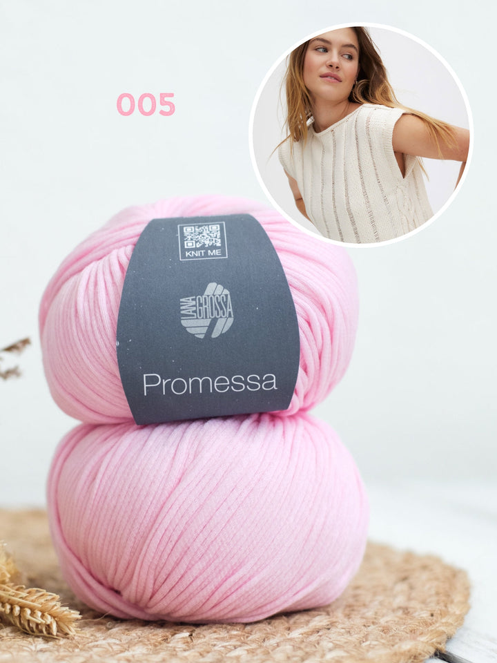 Strickpaket Promessa Top mit Hebefallmaschen