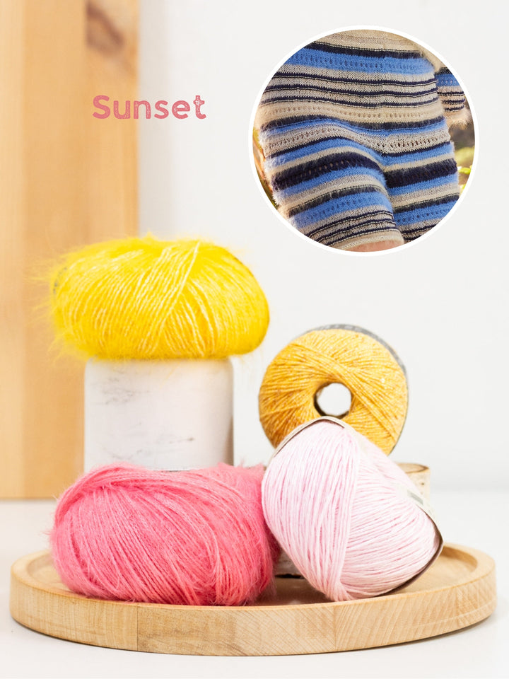 Strickpaket Finito Filo Paillettes Per Fortuna Tencellino Shorts