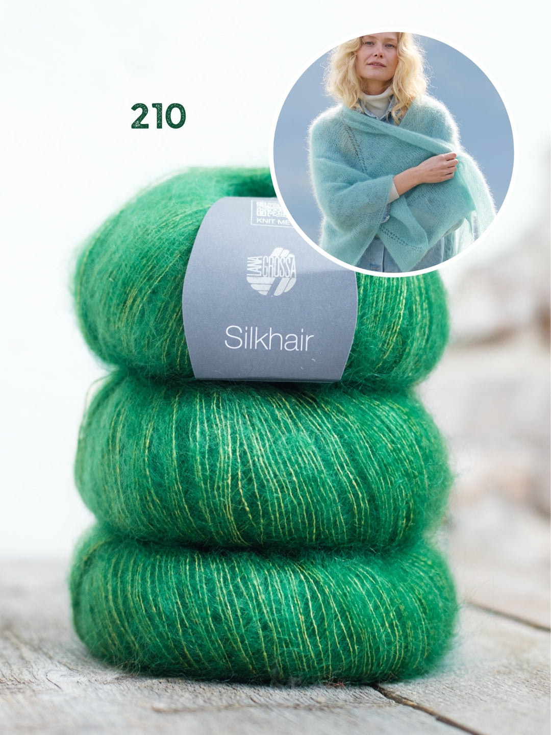 Strickpaket Silkhair Tuch