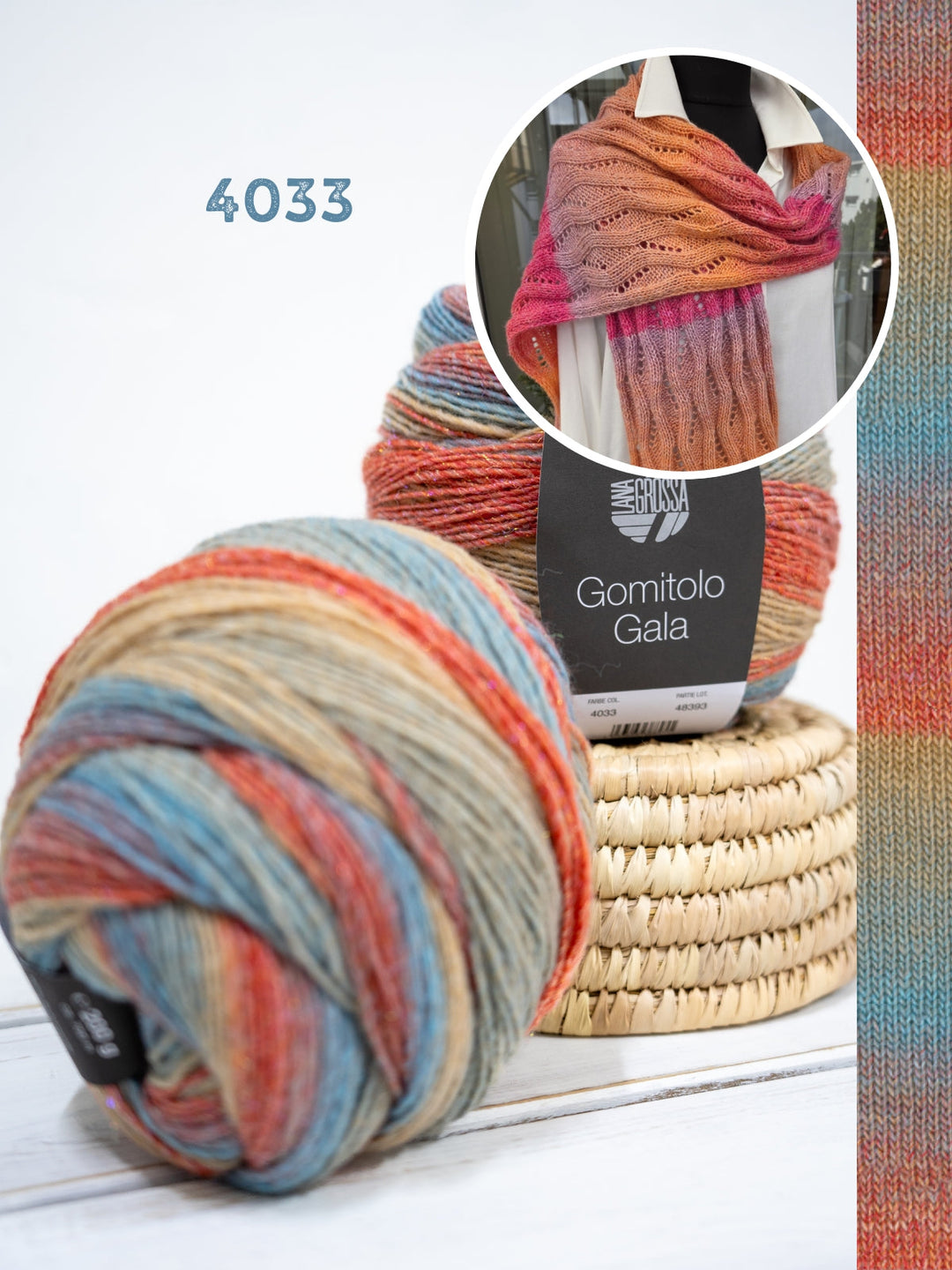 Strickpaket Lizas Schal Wintermorgen