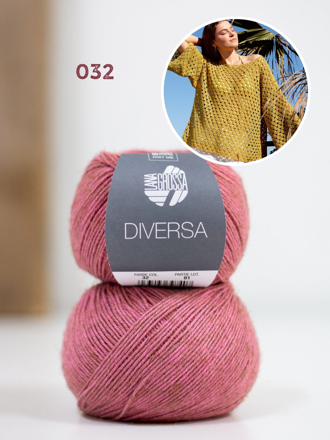 Häkelpaket Diversa Pullover im Stäbchen-Lochmuster
