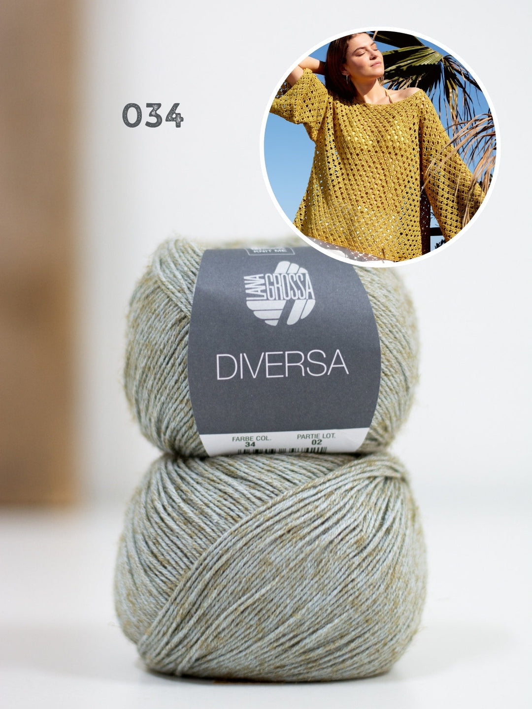 Häkelpaket Diversa Pullover im Stäbchen-Lochmuster