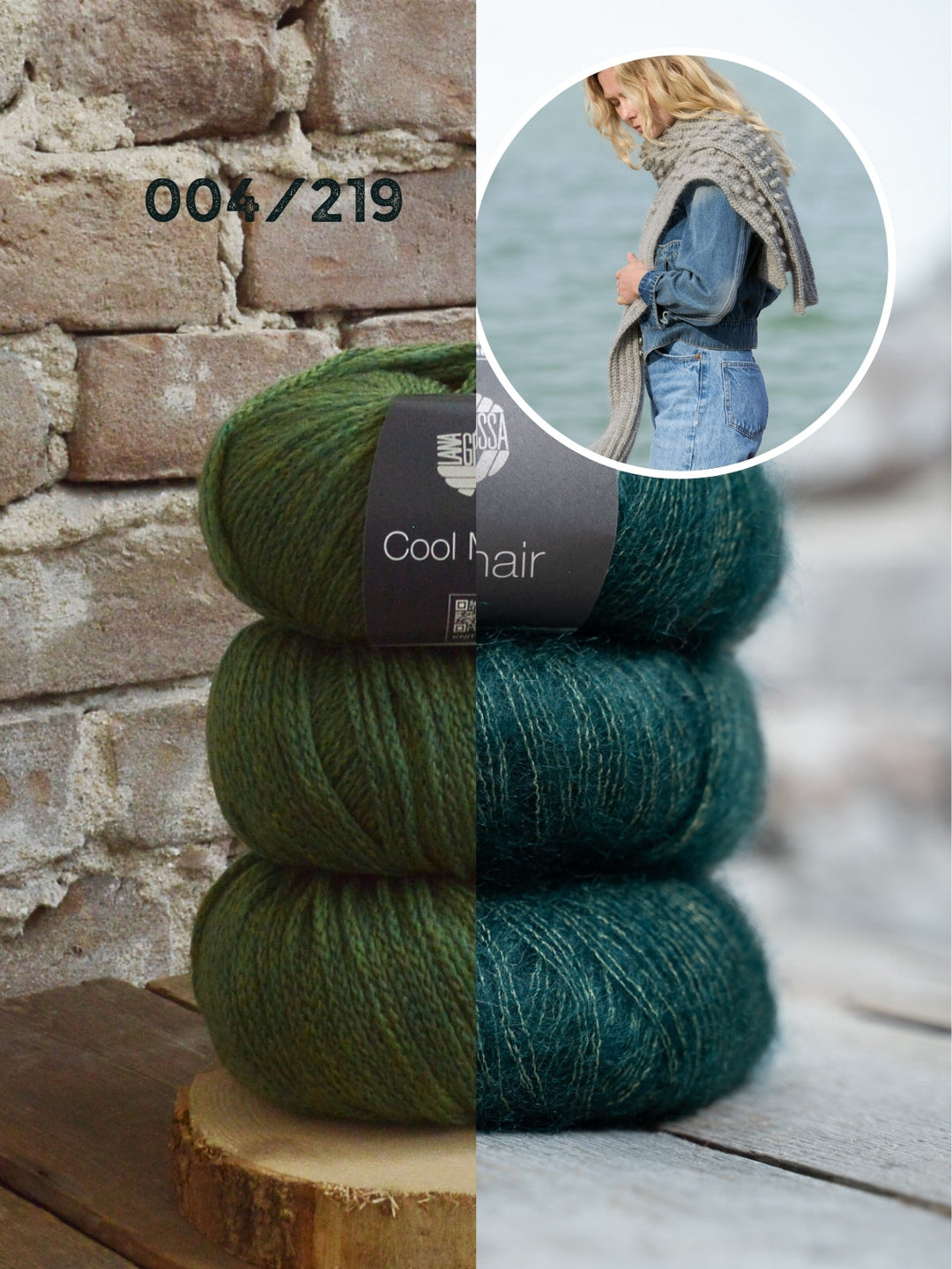 Strickpaket Cool Merino Silkhair Kragenschal