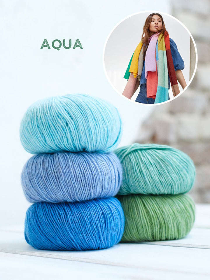 Strickpaket Ecopuno Streifenschal