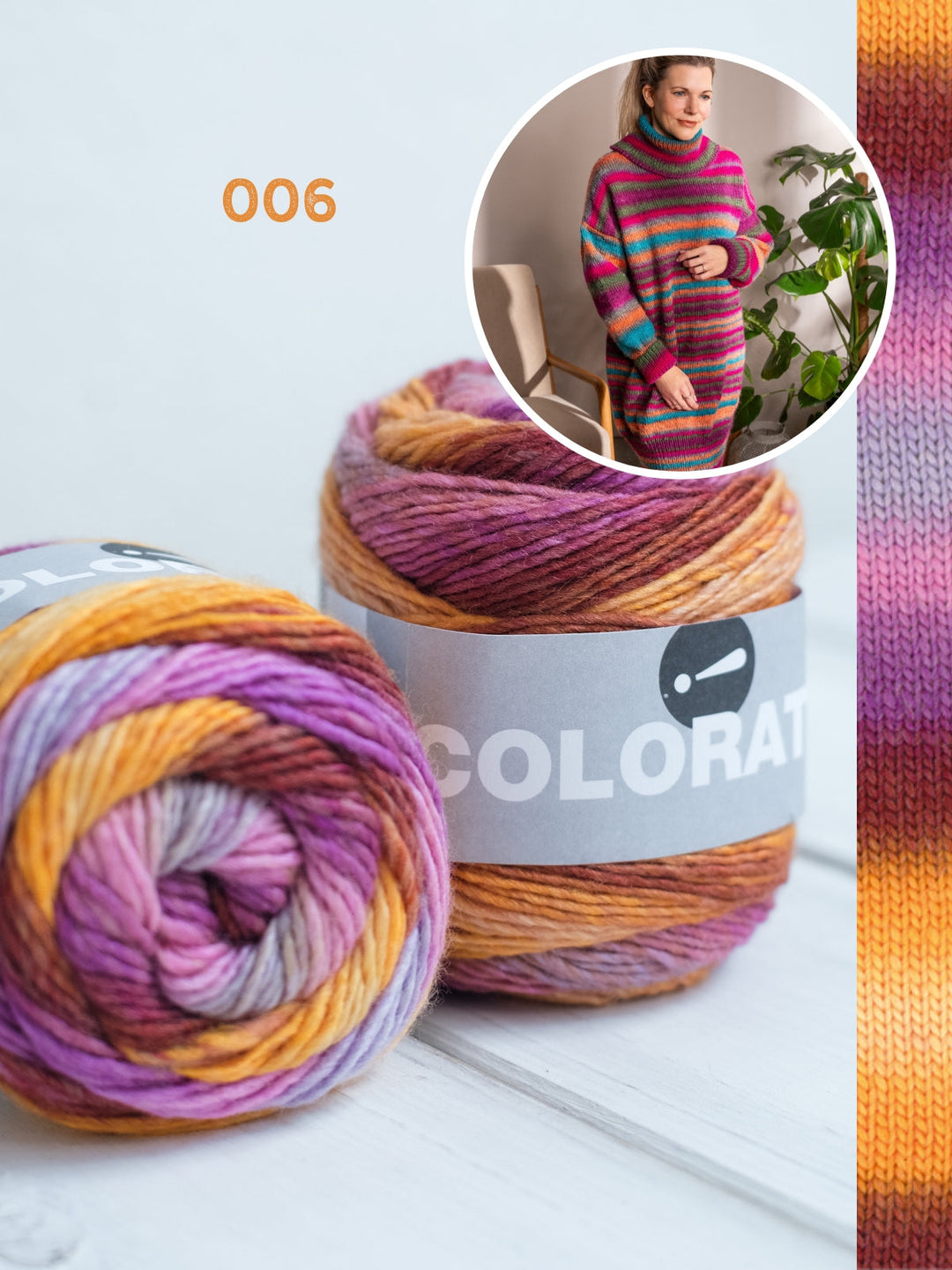 Strickpaket Colorato Kleid