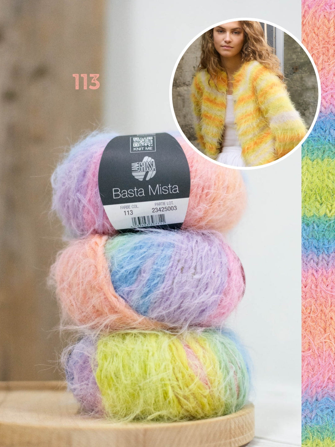 Strickpaket Basta Mista Raglanjacke