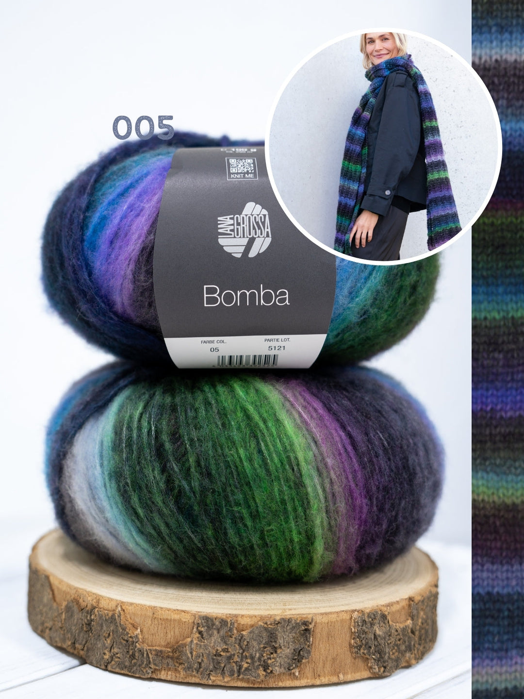 Strickpaket Bomba Schal Falsches Patent