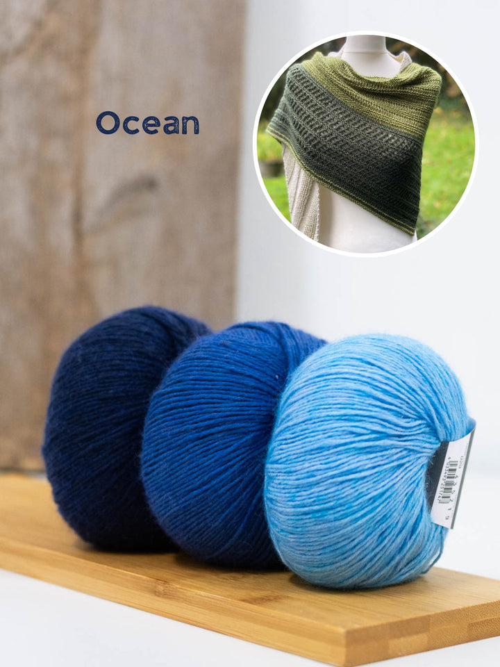 Strickpaket Lizas Tuch Kieselsteine