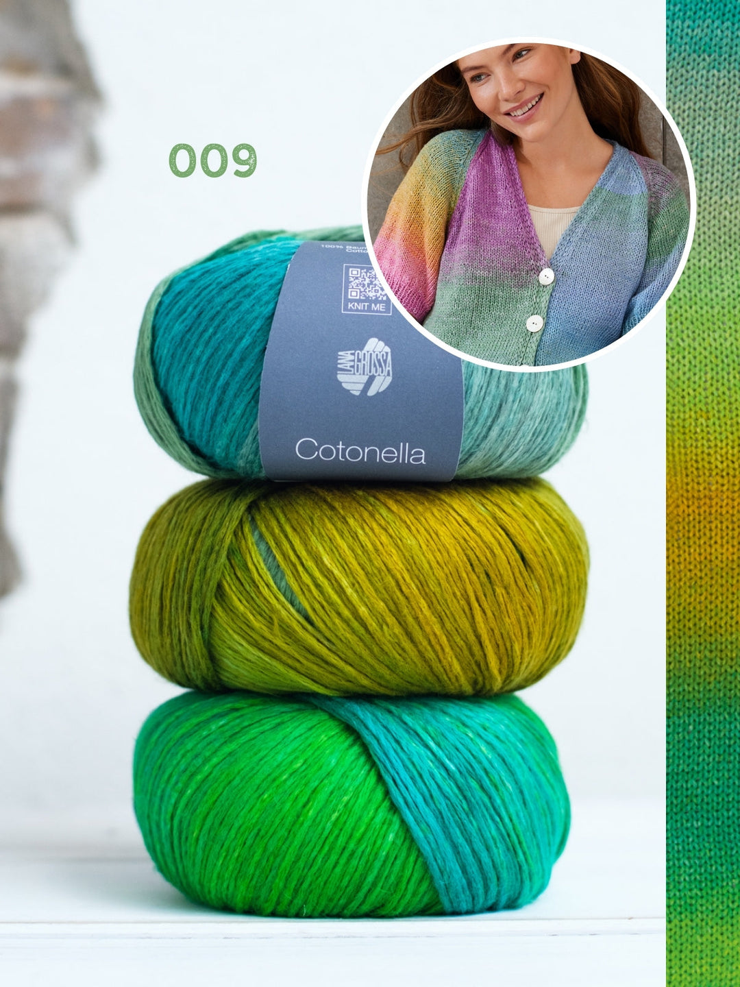 Strickpaket Cotonella Kurze Raglanjacke