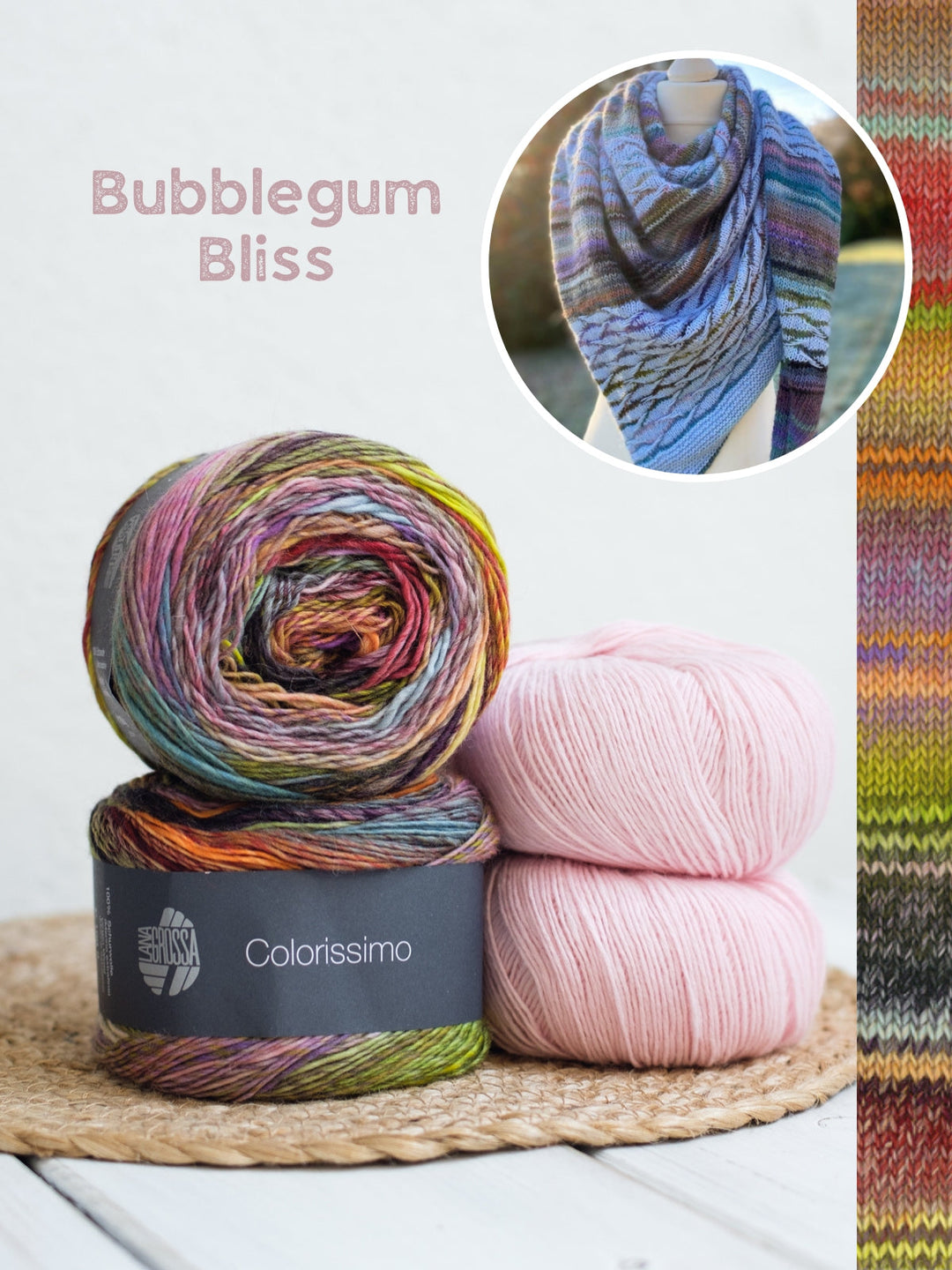 Strickpaket Lizas Tuch New Waves - Colorissimo Ecopuno
