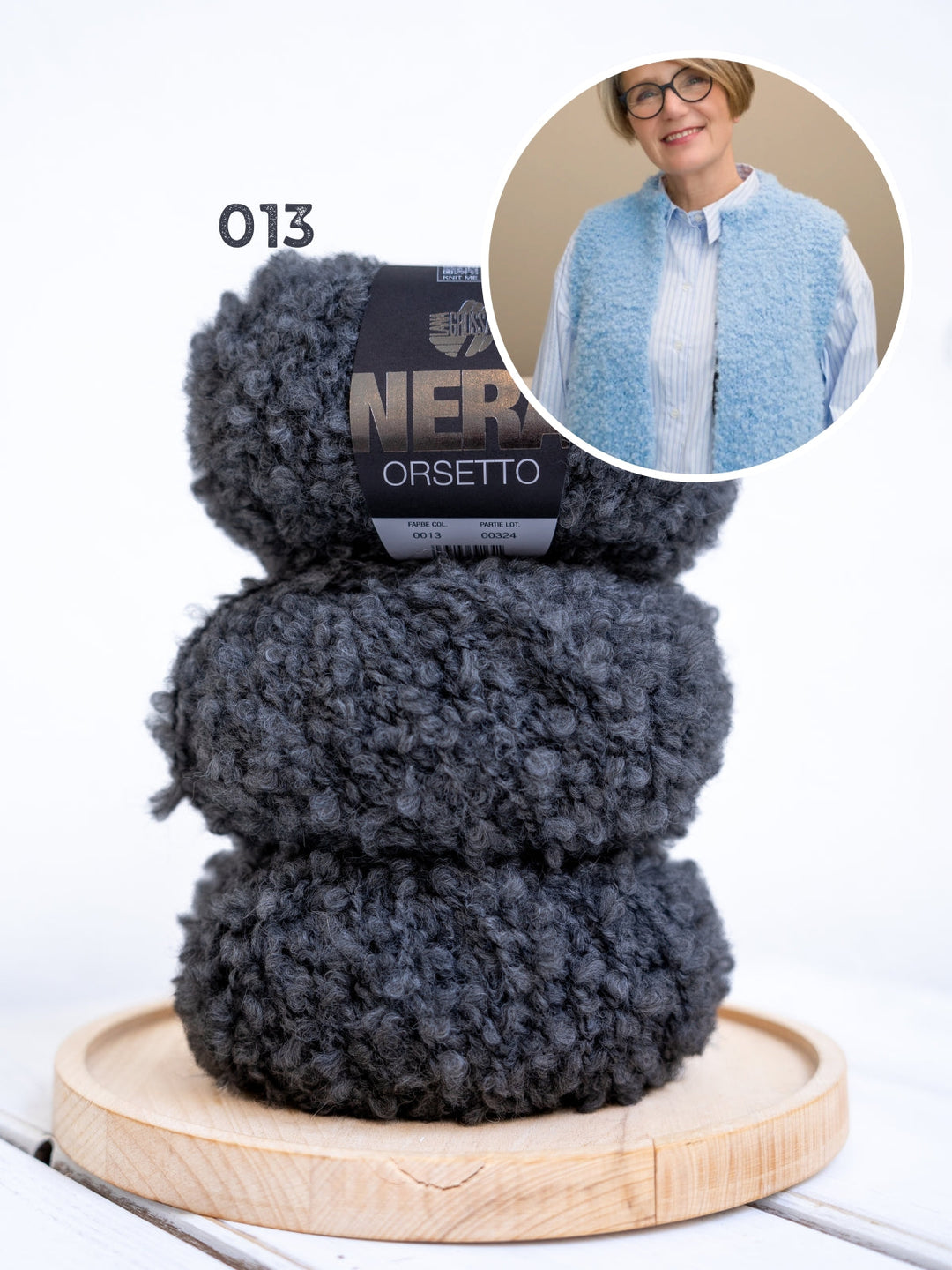 Strickpaket Mae Weste - Orsetto - Tanja Steinbach