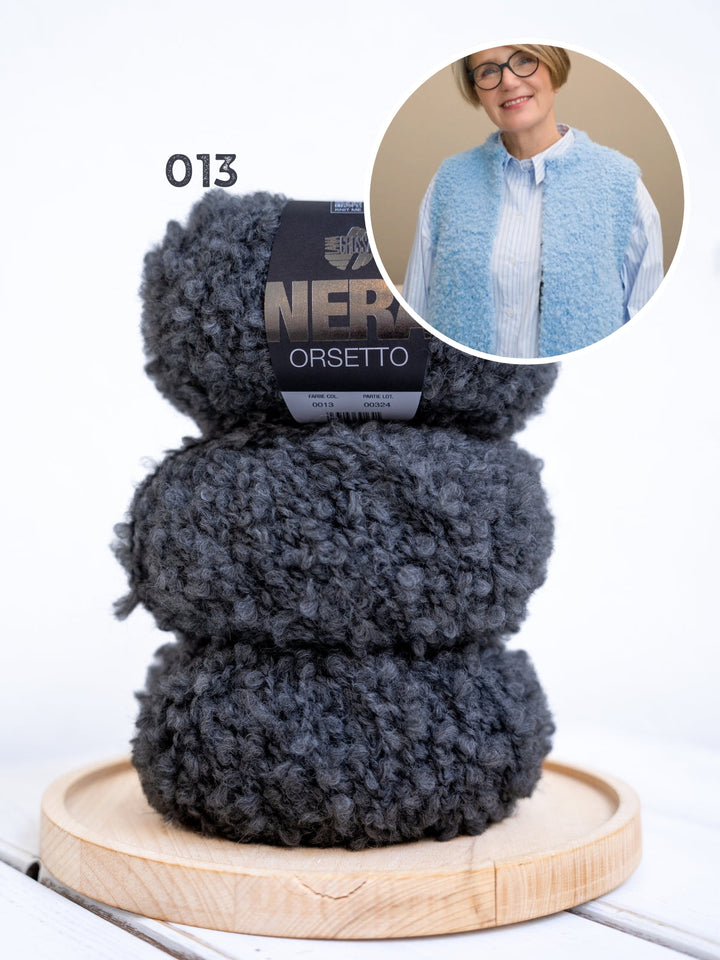 Strickpaket Mae Weste - Orsetto - Tanja Steinbach