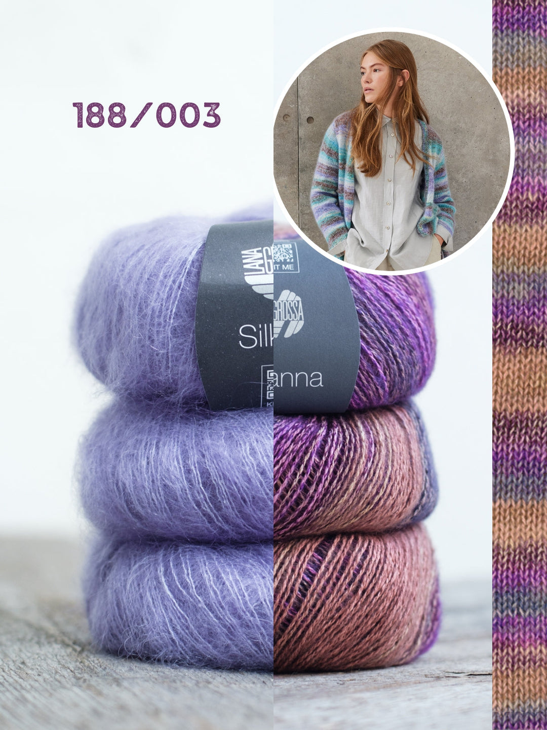 Strickpaket Gianna Silkhair Longjacke