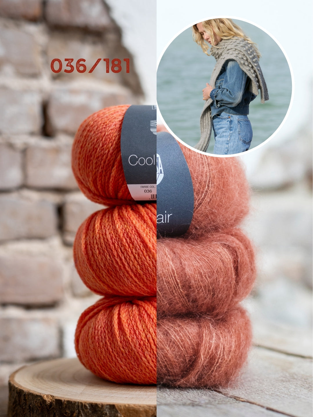 Strickpaket Cool Merino Silkhair Kragenschal