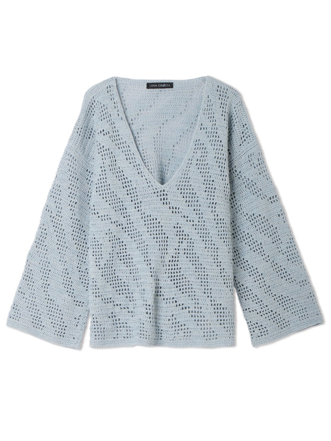 Häkelpaket Summer Cashmere V-Pulli im Zebramuster