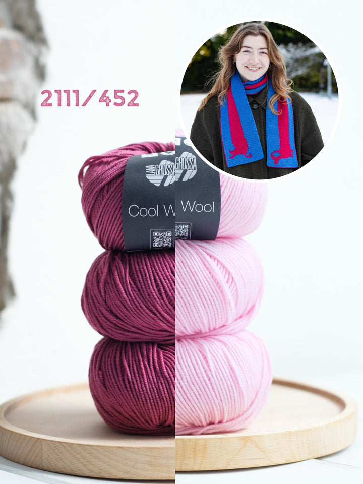 Strickpaket Sausage Dog Scarf - Englischsprachig - Devout Hand