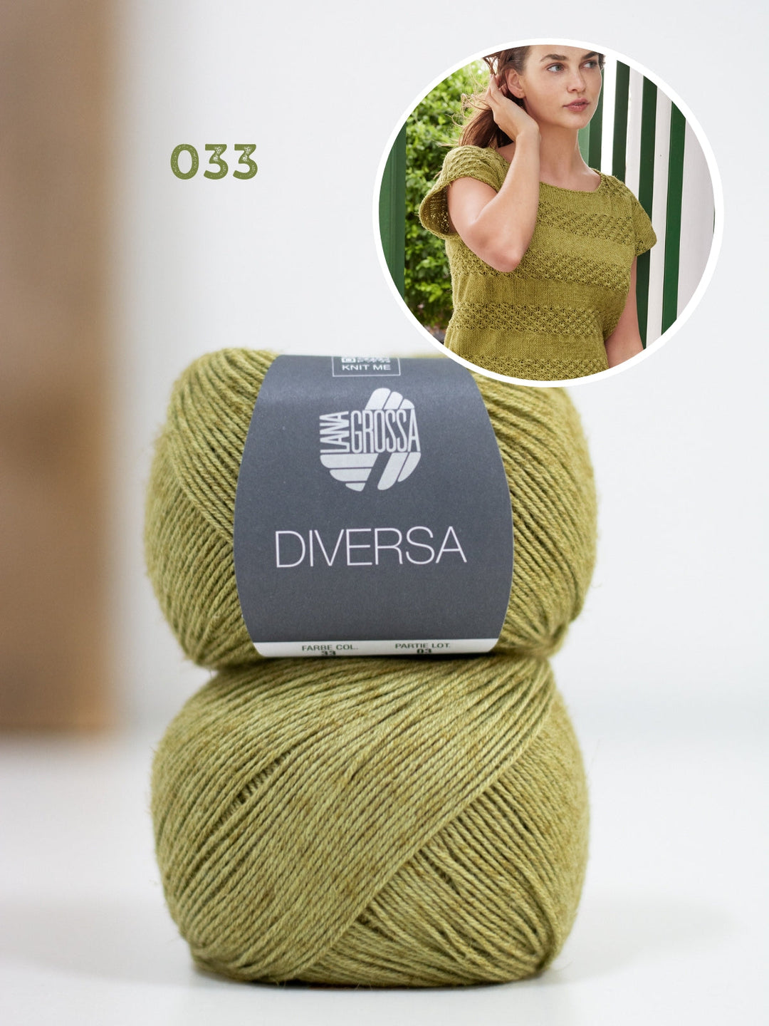 Strickpaket Diversa Top mit Blumenmuster