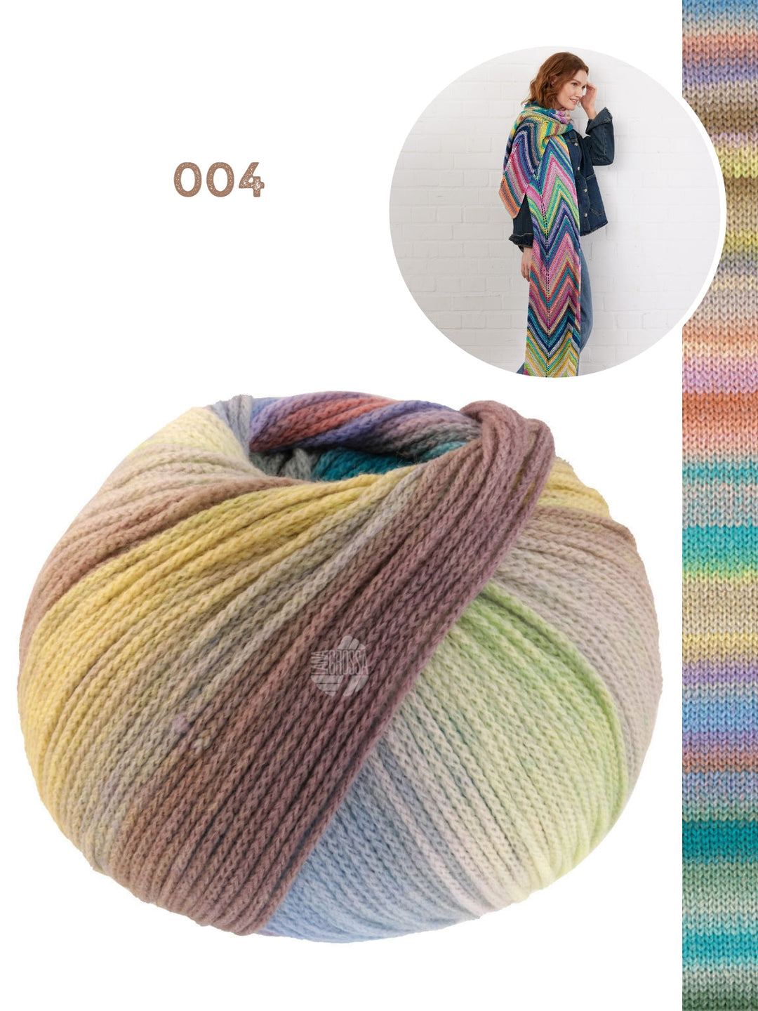 Strickpaket Farfalla Zickzack-Schal