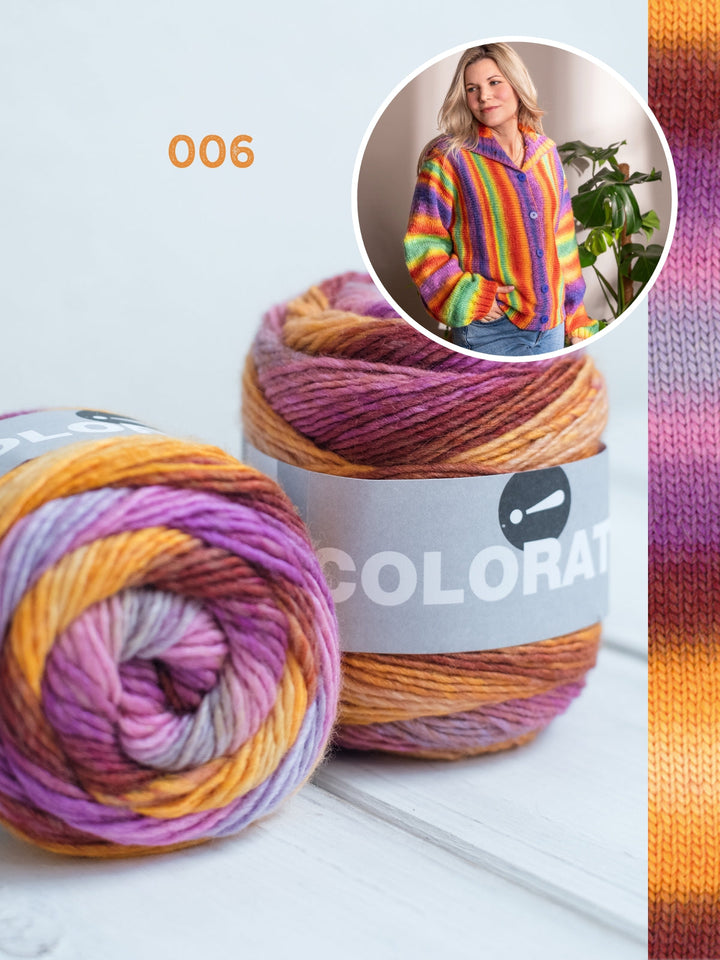 Strickpaket Colorato Jacke