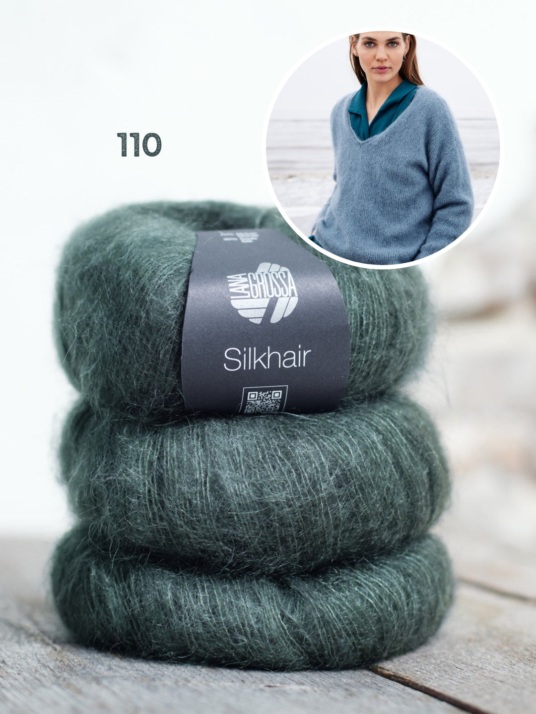 Strickpaket Silkhair Pullover
