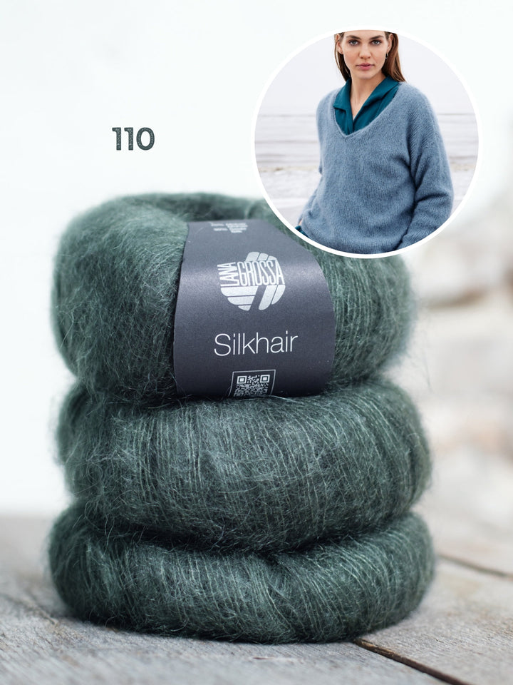 Strickpaket Silkhair Pullover