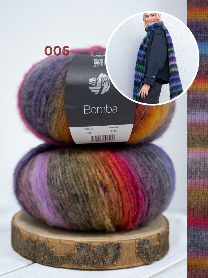 Strickpaket Bomba Schal Falsches Patent