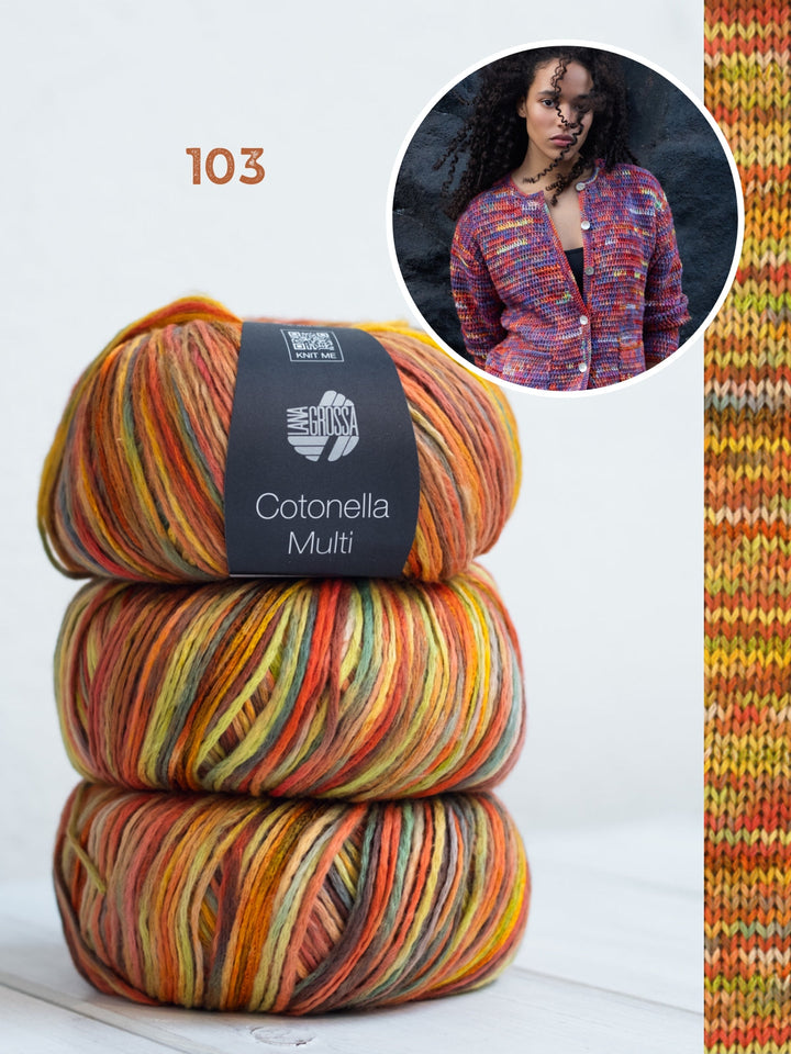Häkelpaket Cotonella Multi Jacke