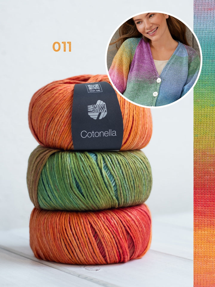 Strickpaket Cotonella Kurze Raglanjacke